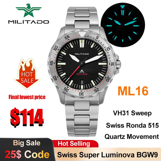 Militado Vintage Sapphire Watch