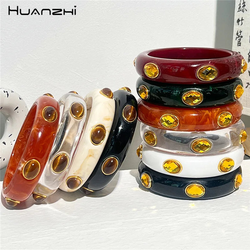Tiger Eye Resin Cuff Bracelet