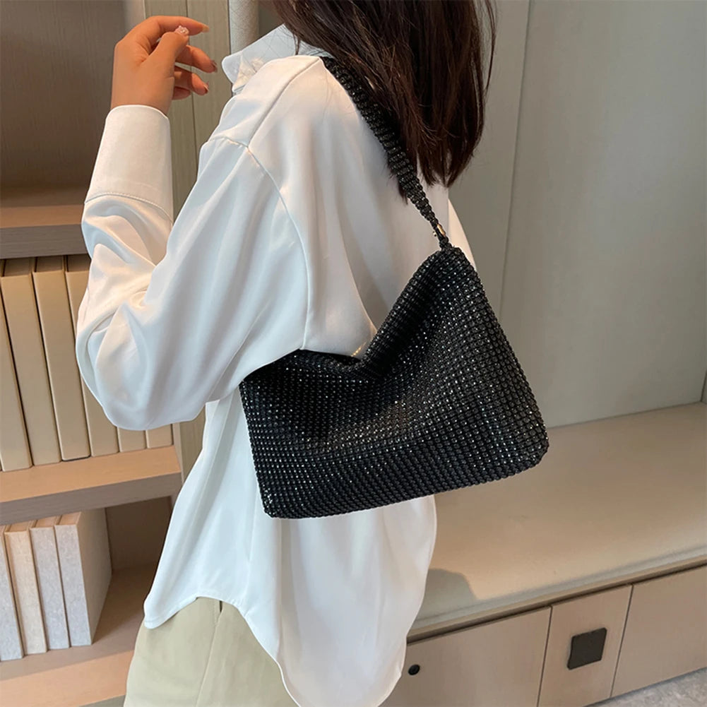 Glitter Rhinestone Clutch Bag