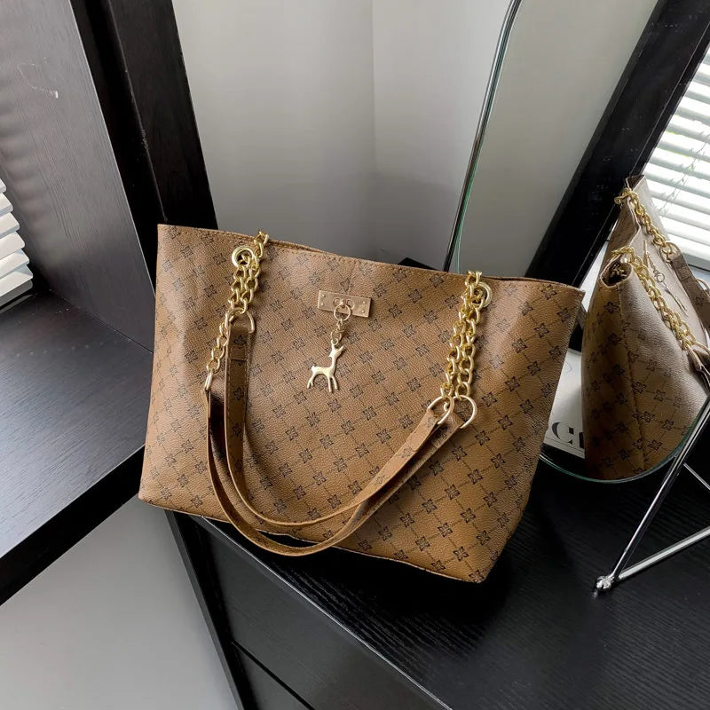 Soft Leather Tote Shoulder