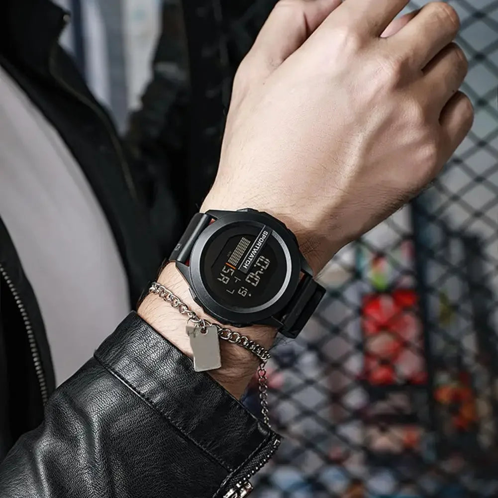 Men's LED Digital Sports Watch with Alarm