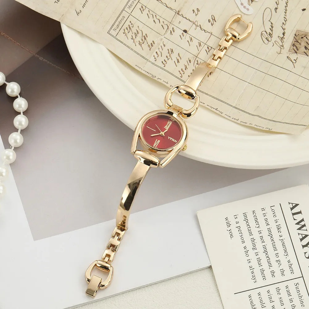 Women's Button Bracelet Quartz Watch