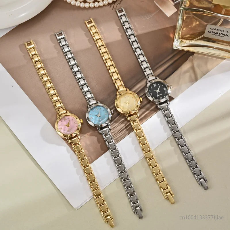 Gold Small Dial Quartz Watch