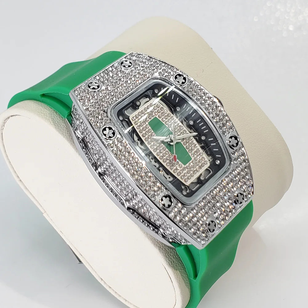 Diamond Tonneau Women Watch