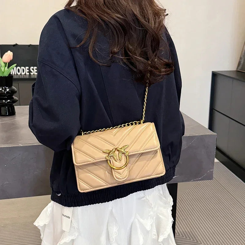 Leather Shoulder Bag Elegant