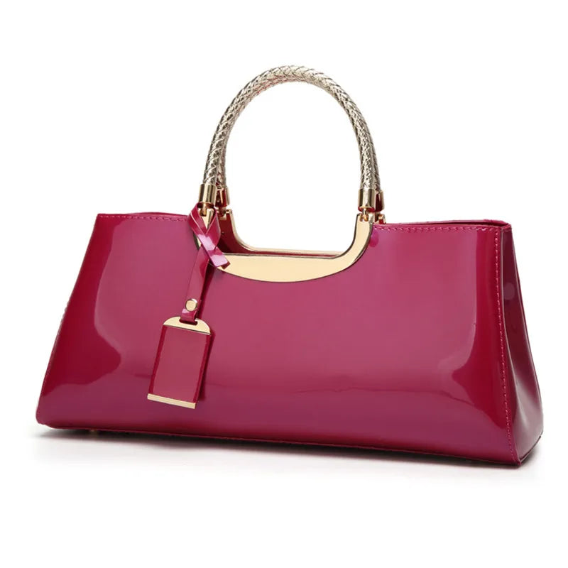 Patent Leather Evening Clutch