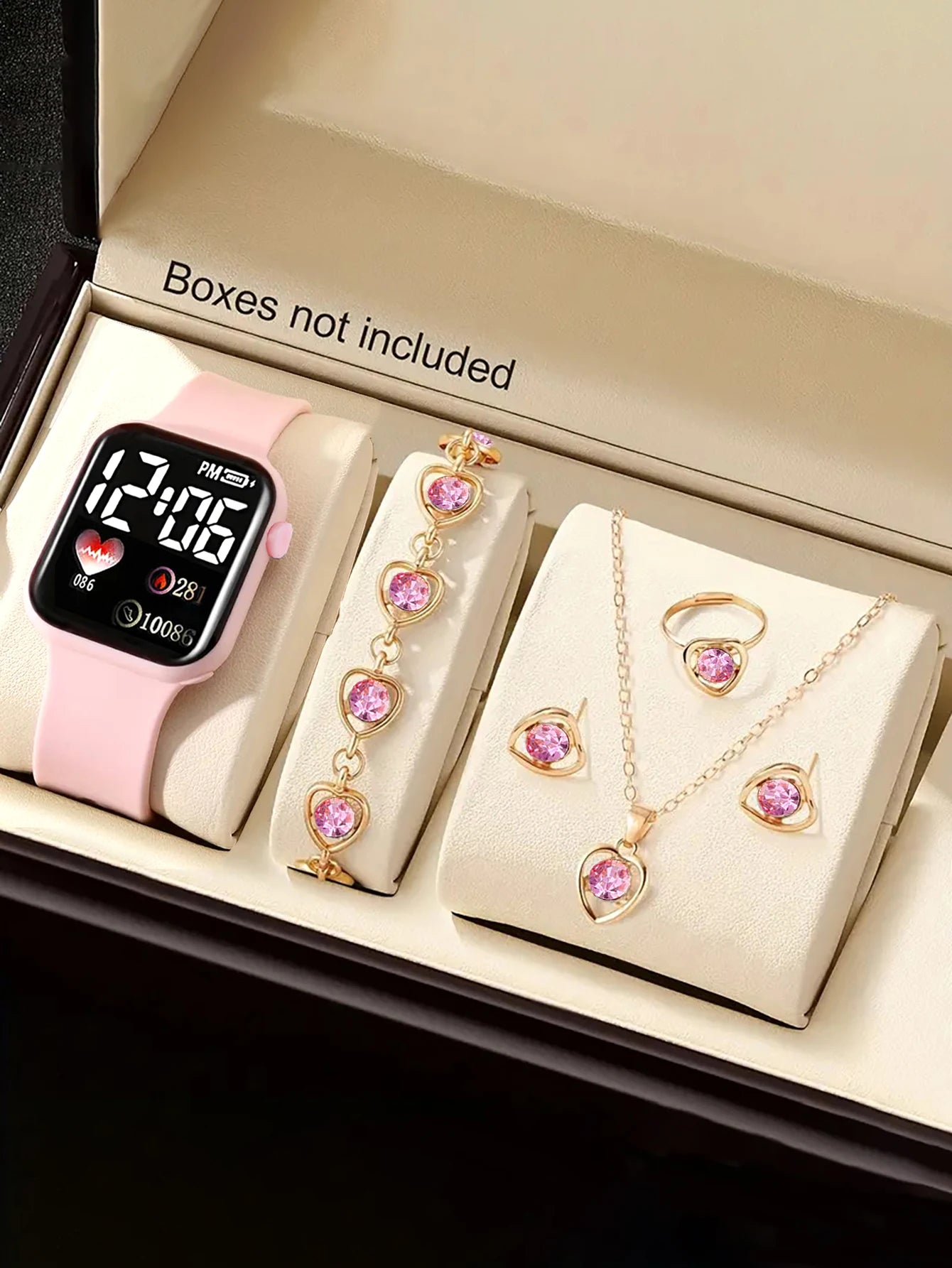 LED Electronic Watch & Jewelry Set