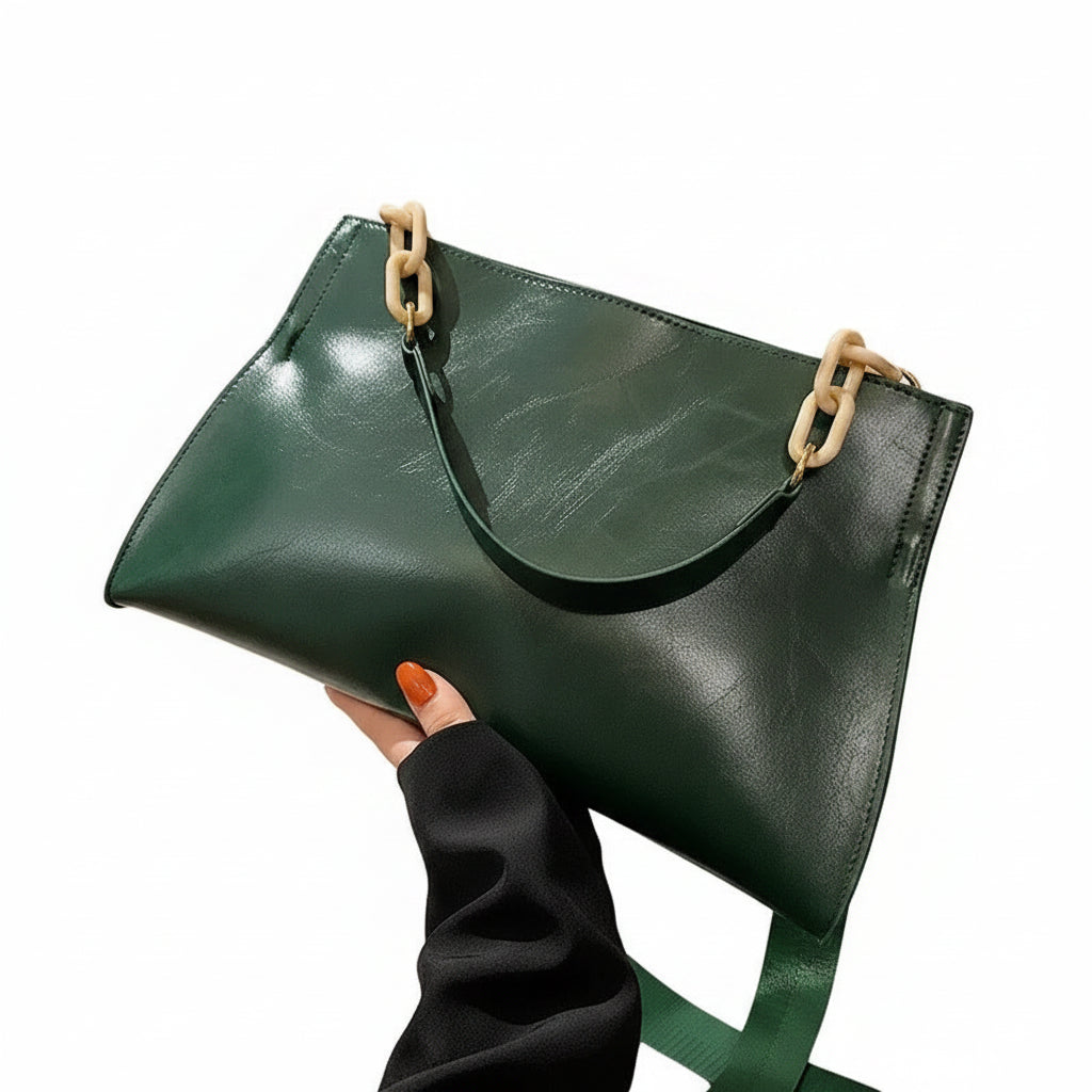 Women's Soft Leather Large Underarm Bag