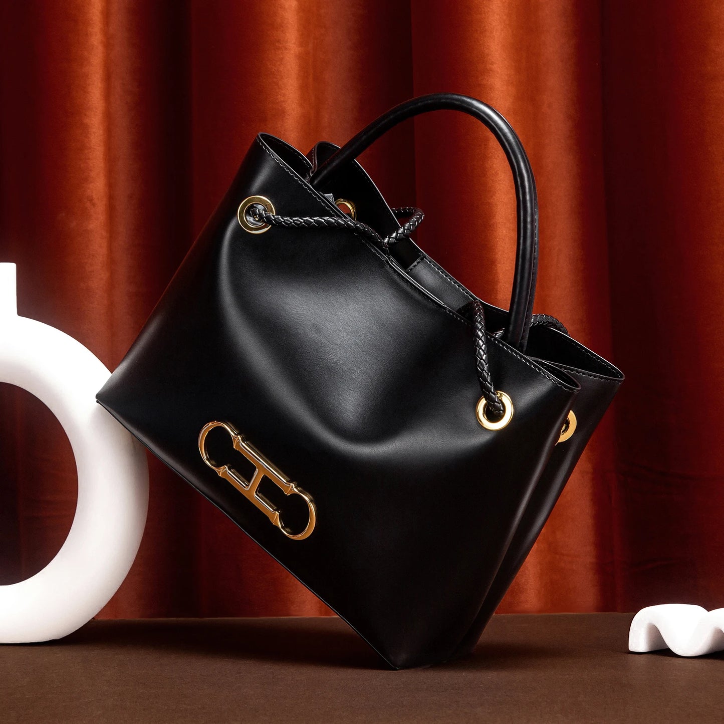 Black Minimalist Tote Bag