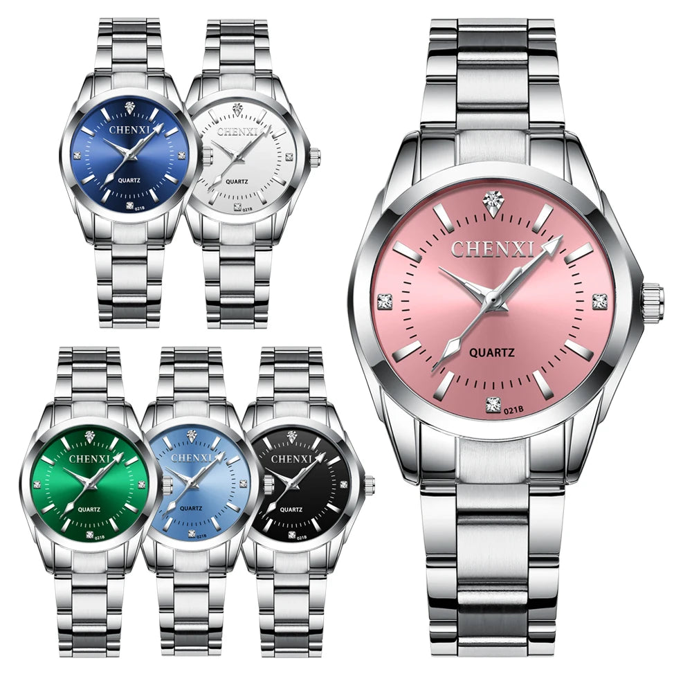 Women's Luminous Steel Analog Quartz Watch