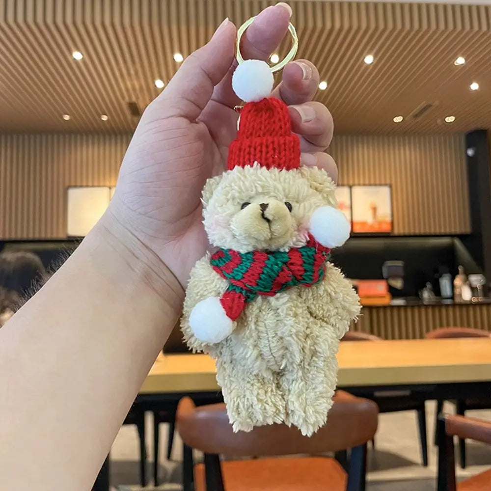 Bear Plush Keychain Car Bag Pendant Gift