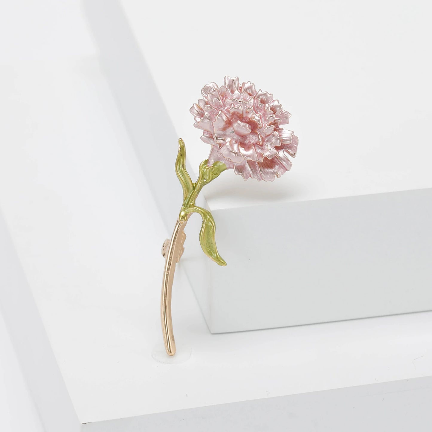 Carnation Enamel Brooch Mother's Day Pin