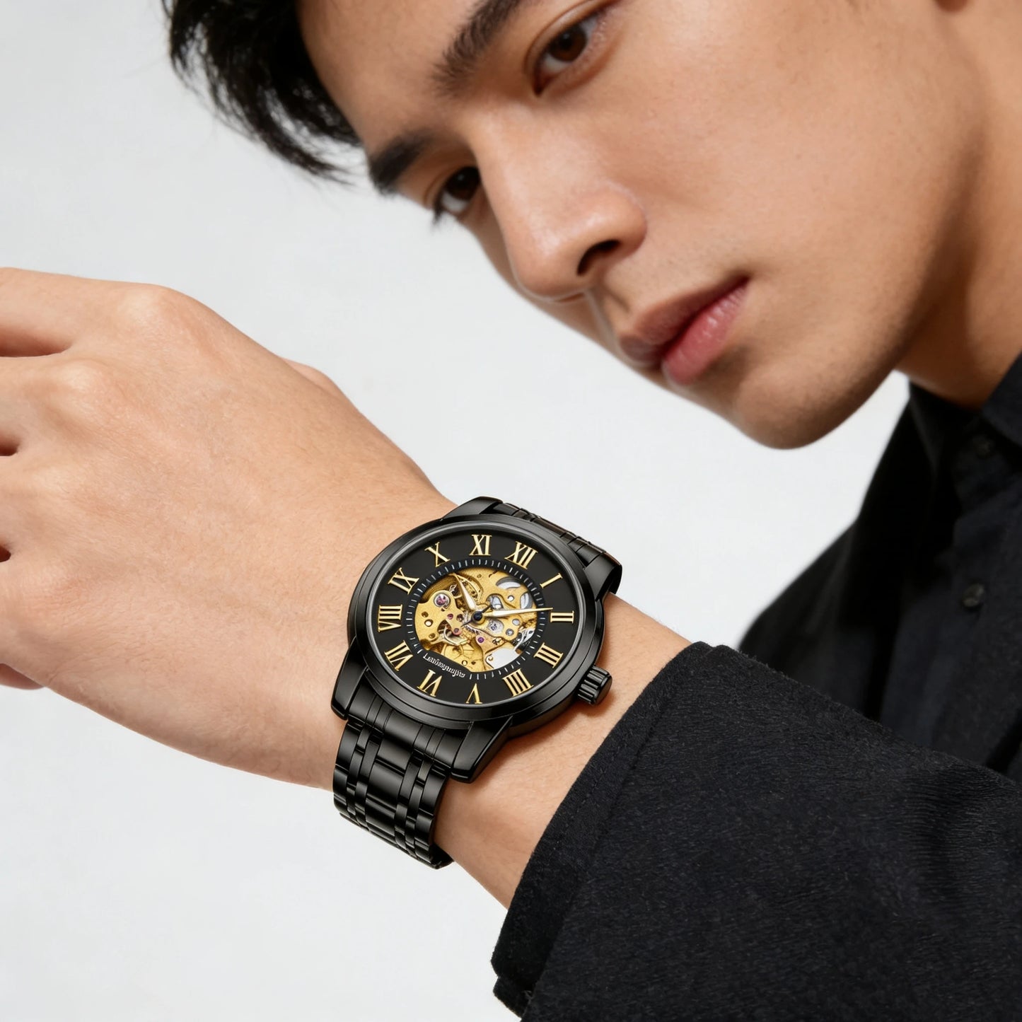 Men's Skeleton Automatic Mechanical Watch