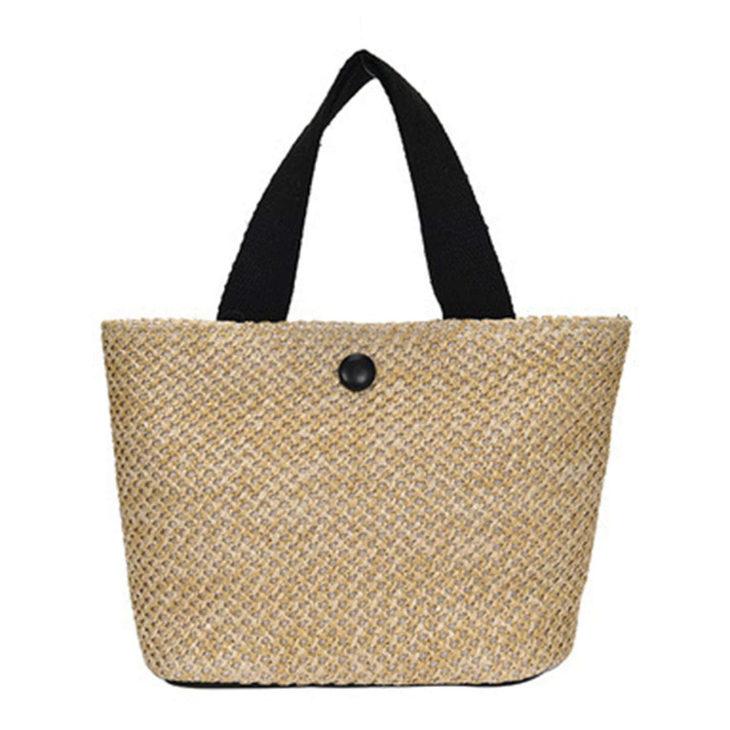 Women's Woven Straw Tote Beach Bag