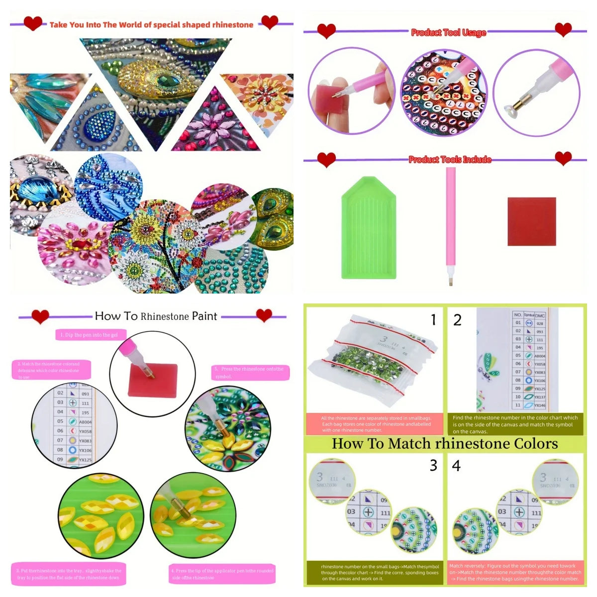 DIY Diamond Painting PVC Cosmetic Bag Gift