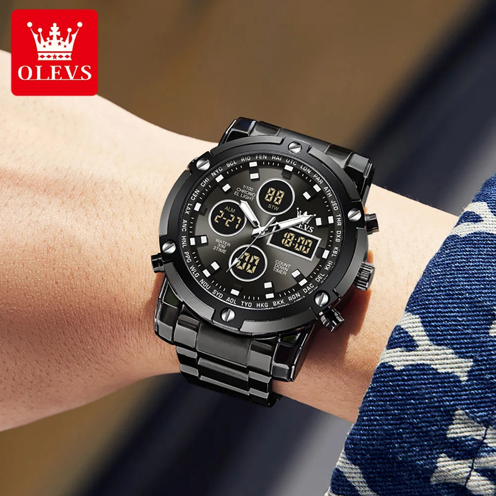 OLEVS Multifunctional Luminous Men's Watch