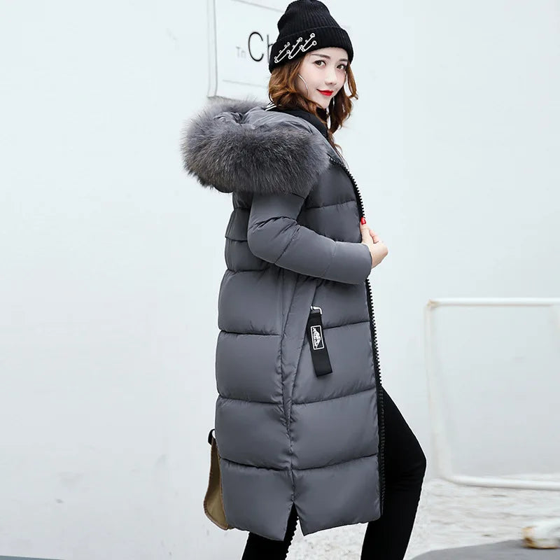 Hooded Zipper Women Parka