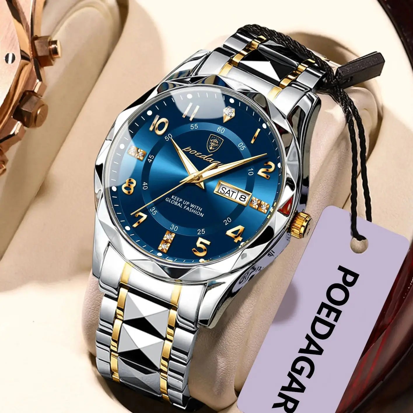 POEDAGAR Luminous Sport Men's Watch
