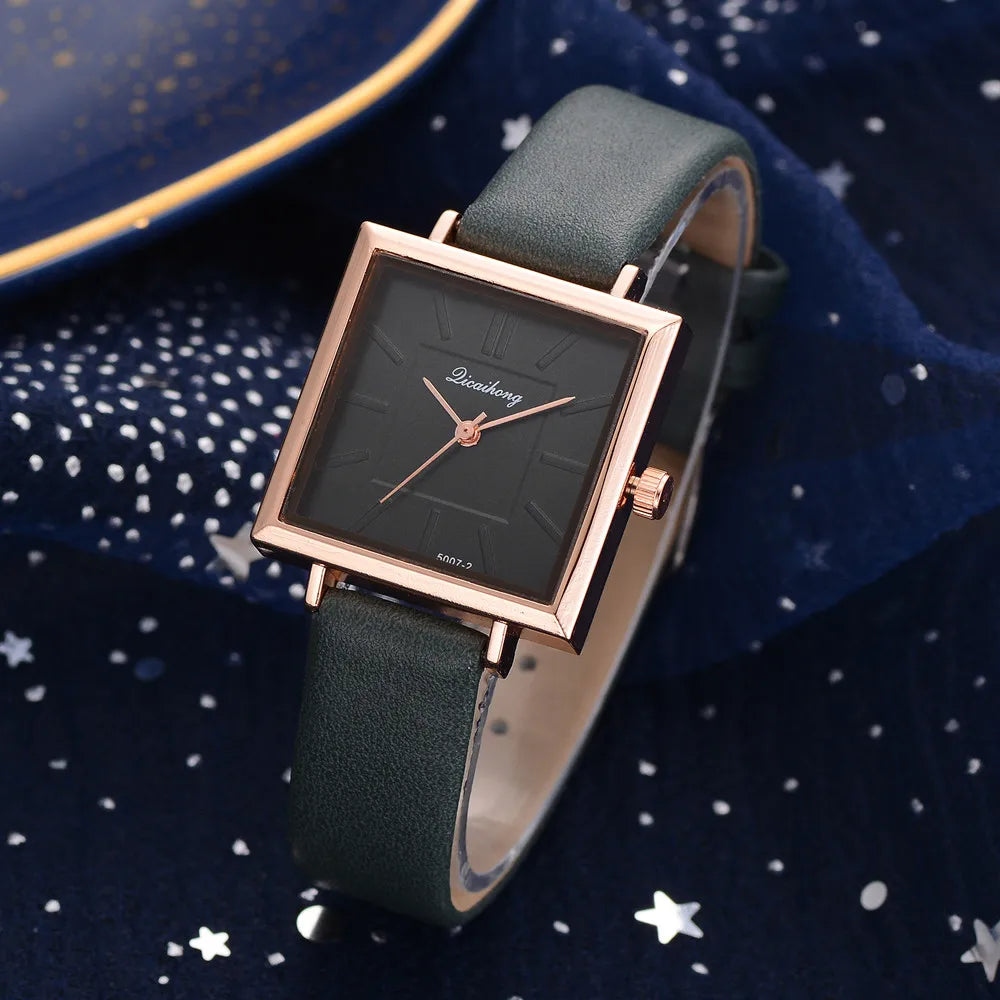 Women's Luxury Leather Digital Watch Casual