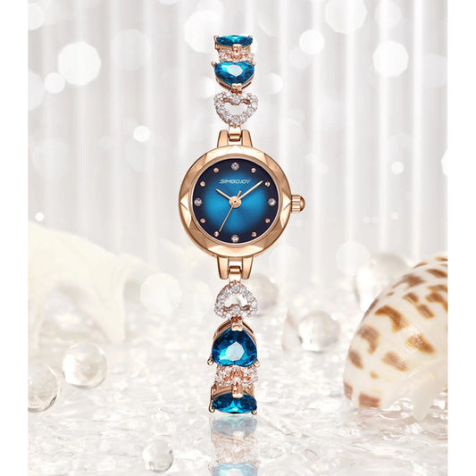 Rhinestone Bracelet Quartz Watch