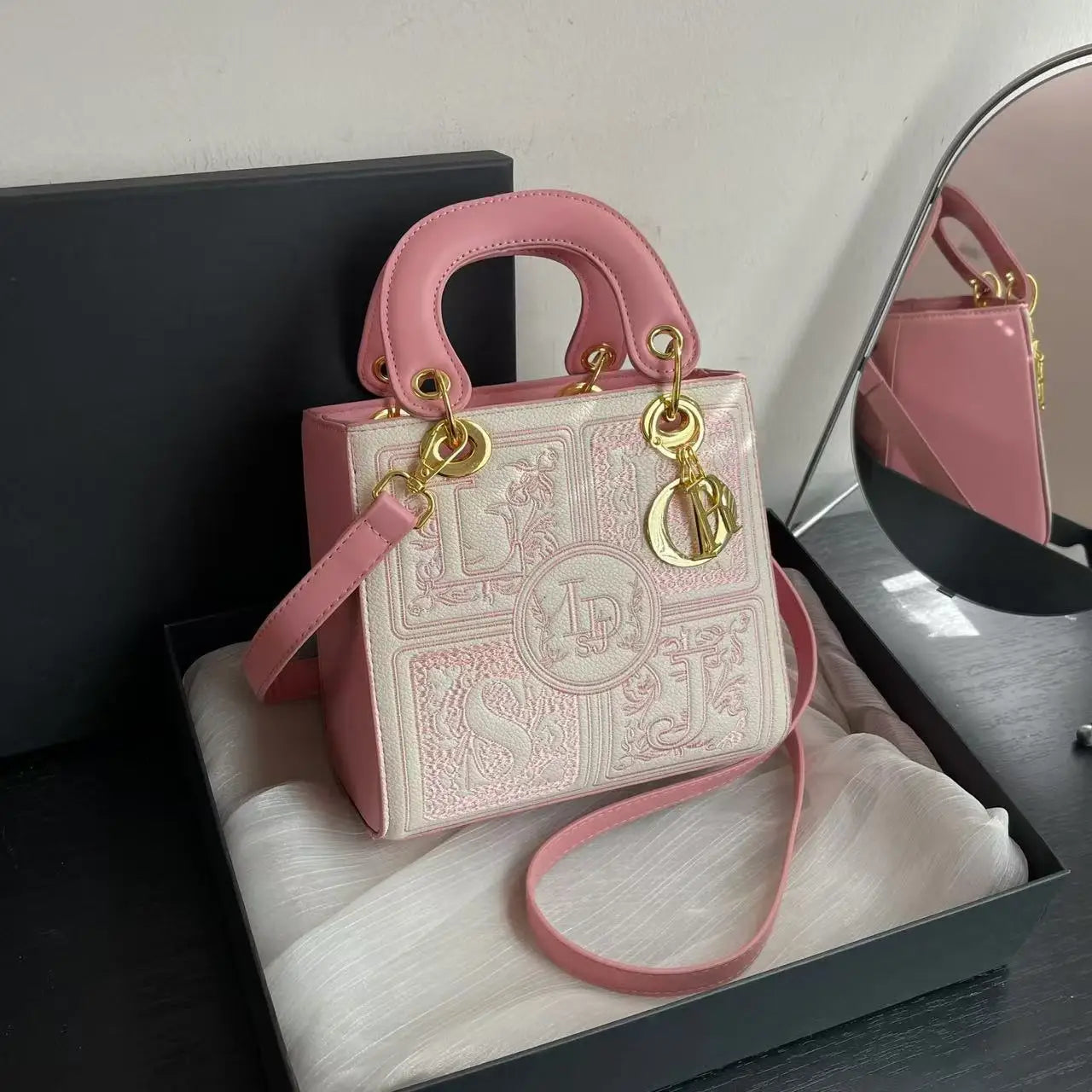 Royal Embroidery Crossbody Bag