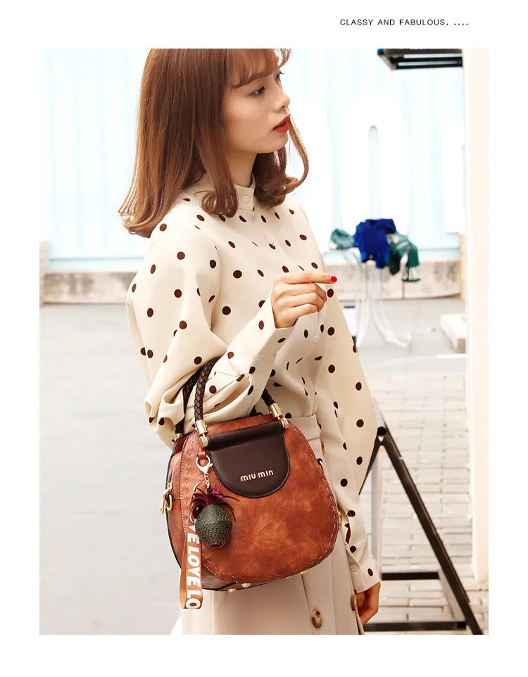 Women's Small Tote Crossbody Designer Handbag