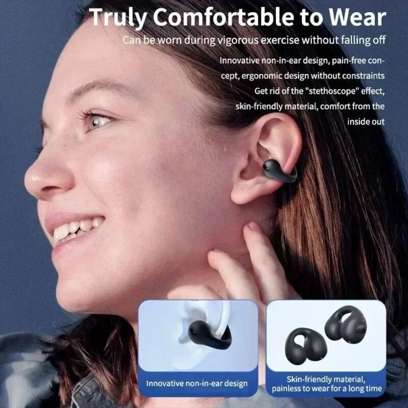 T75 Bone Conduction Bluetooth 5.3 Sports Headphones