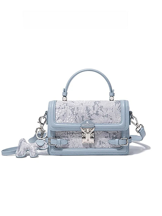 Embroidered Square Crossbody Bag