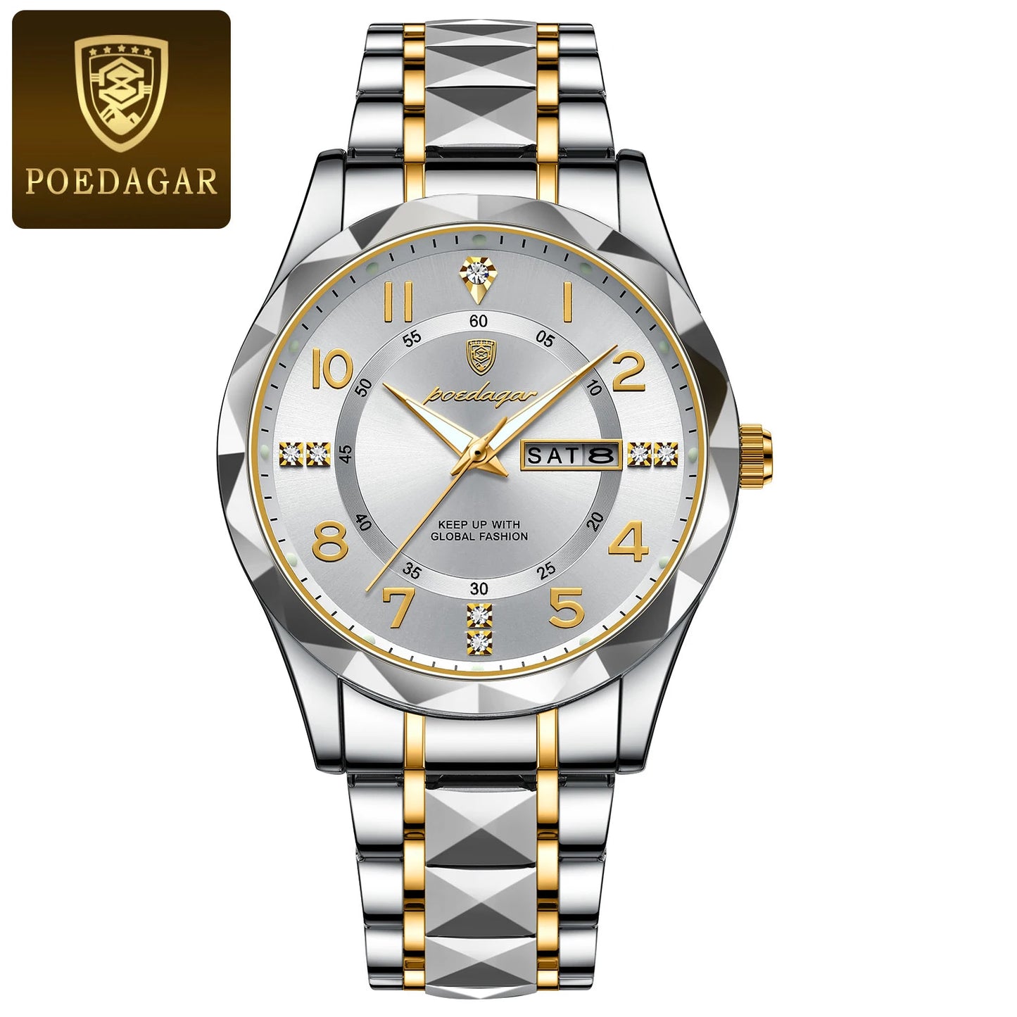POEDAGAR Luminous Sport Men's Watch
