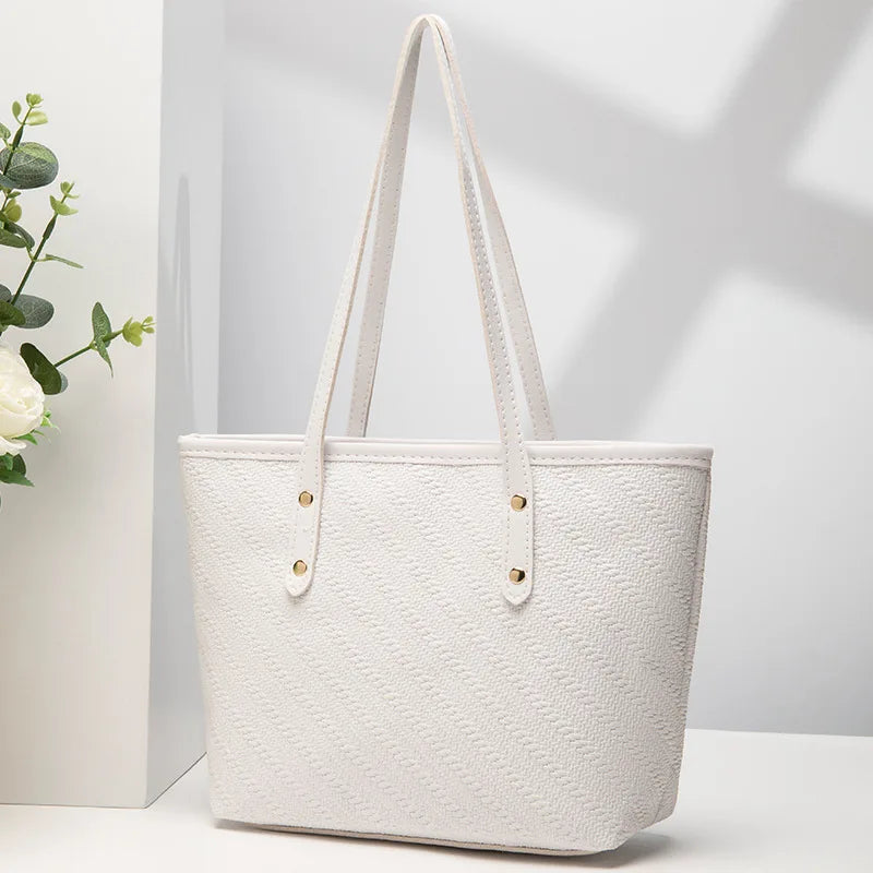 Embossed Floral Bucket Bag