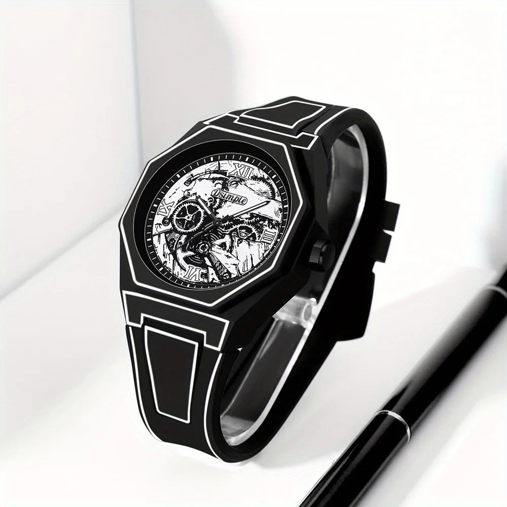 Silicone Strap Men's Casual Watch