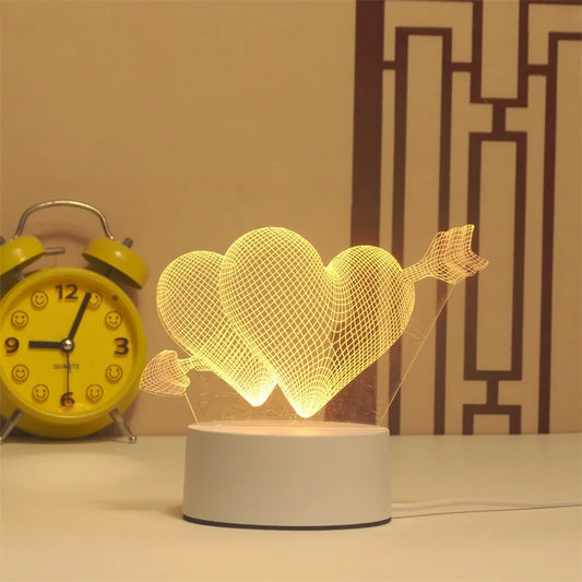 3D Acrylic Neon Sign USB LED Night Light