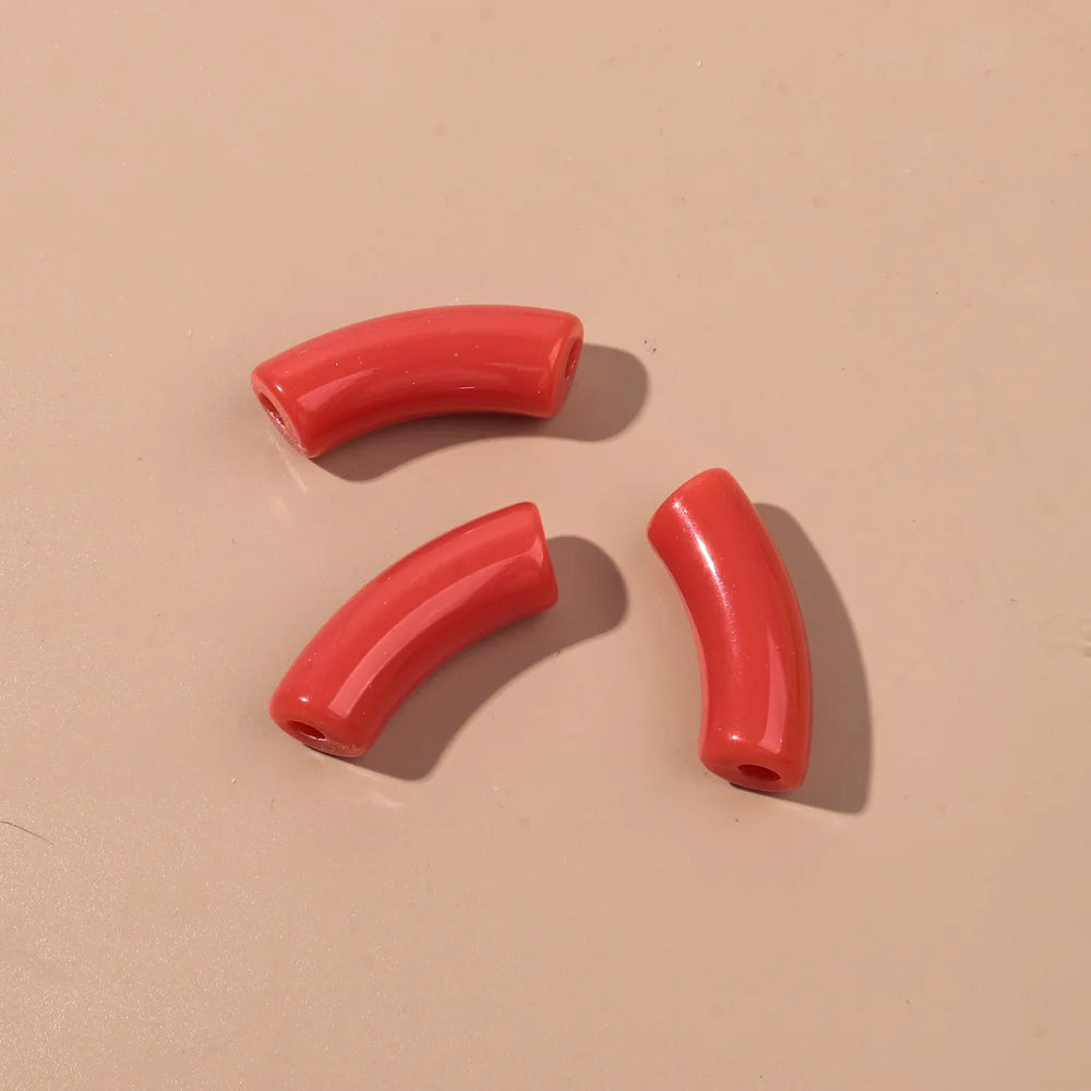 Acrylic Bamboo Tube Bead Set