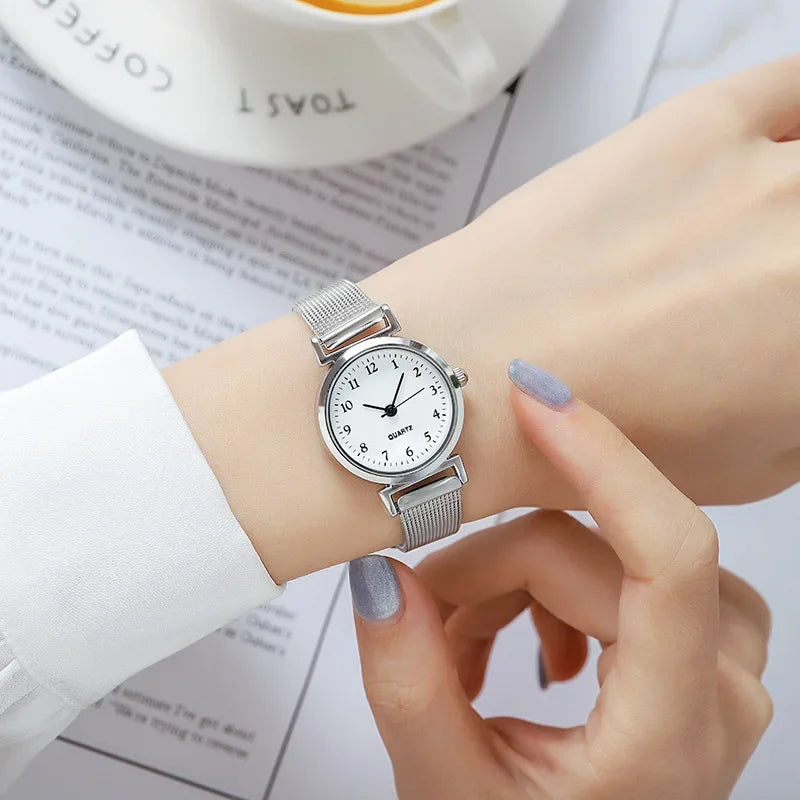 Women's Silver Bracelet Fashion Watch