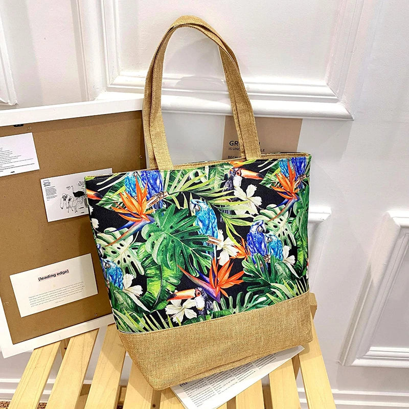 Floral Large Tote Shoulder Bag