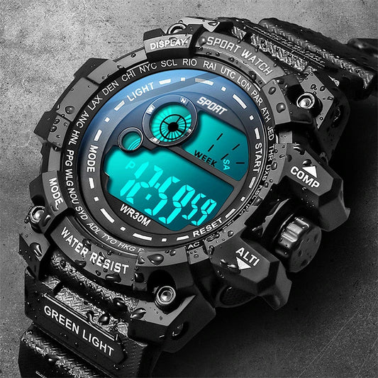 Men's LED Digital Military Watch