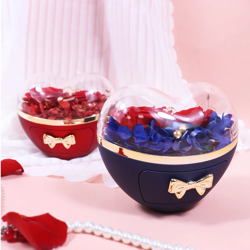 Heart Jewelry Box with Necklace