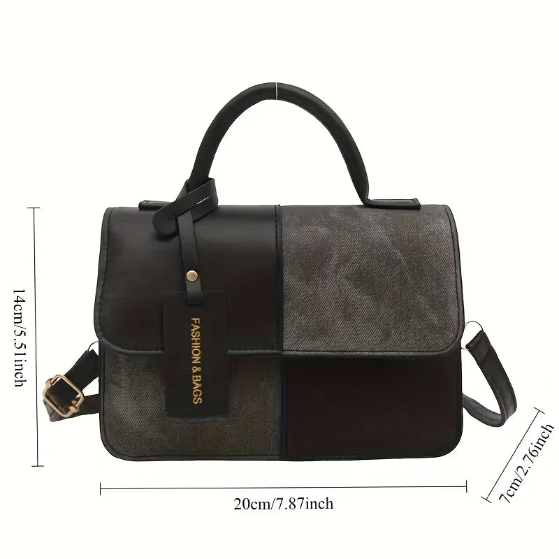 Geometric Snap Closure Tote