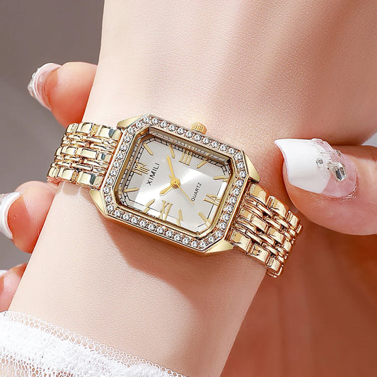 Women's Diamond Jewelry Quartz Bracelet Watch