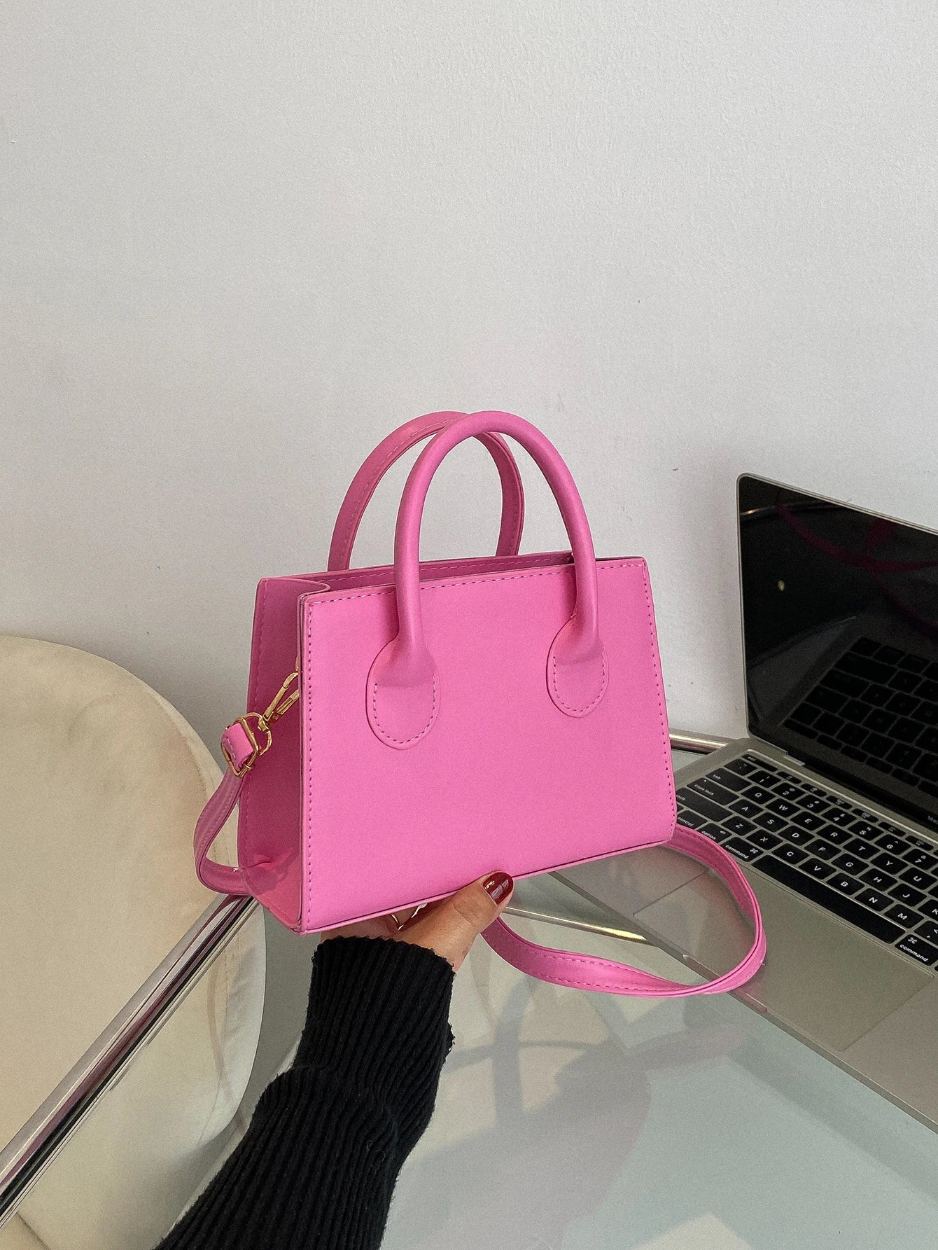 Women's PU Leather Large Travel Tote Bag
