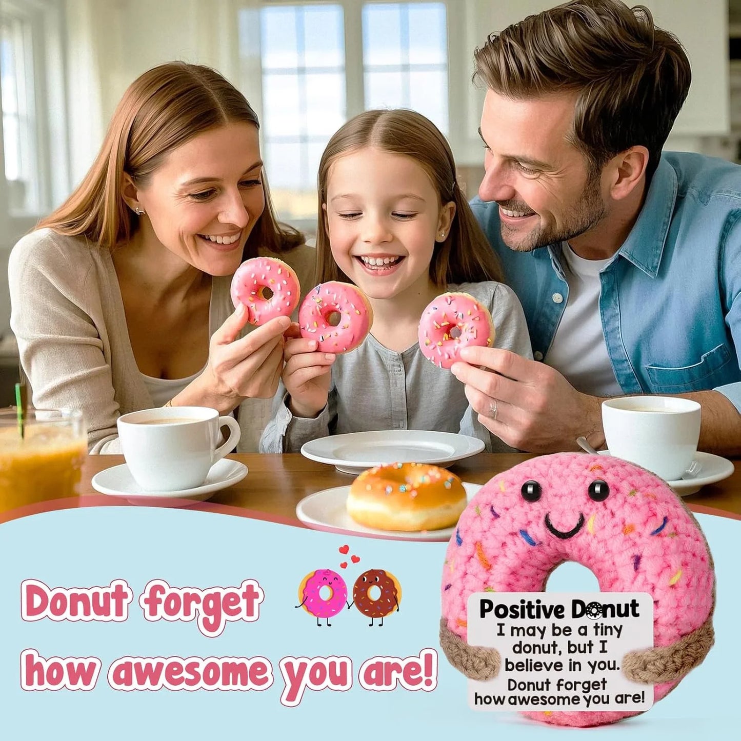 Crochet Donut Positive Gift Girls Birthday