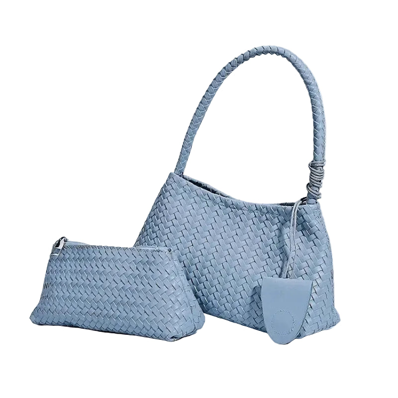 Woven Bucket Shoulder Bag