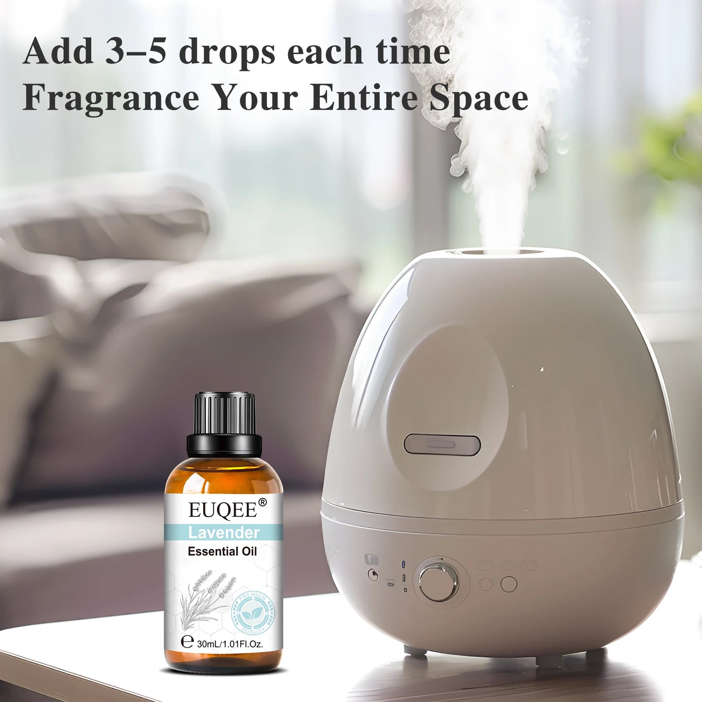 Lavender Essential Oil Diffuser Humidifier 30ml