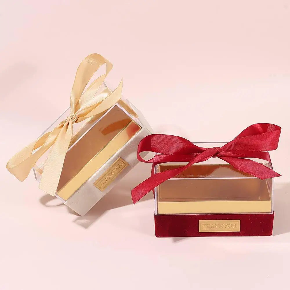 Acrylic Transparent Gift Box Bow Wedding