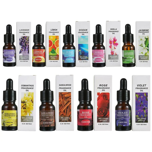 Aromatherapy Essential Oil Set Car Home 10ml