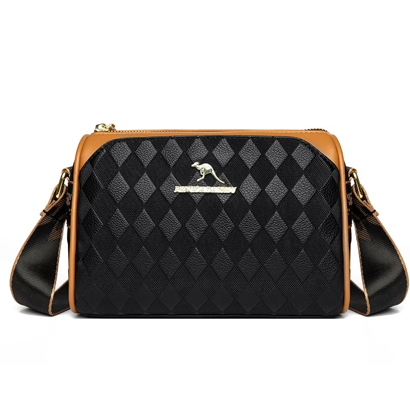 3-Layer PU Shoulder Purse