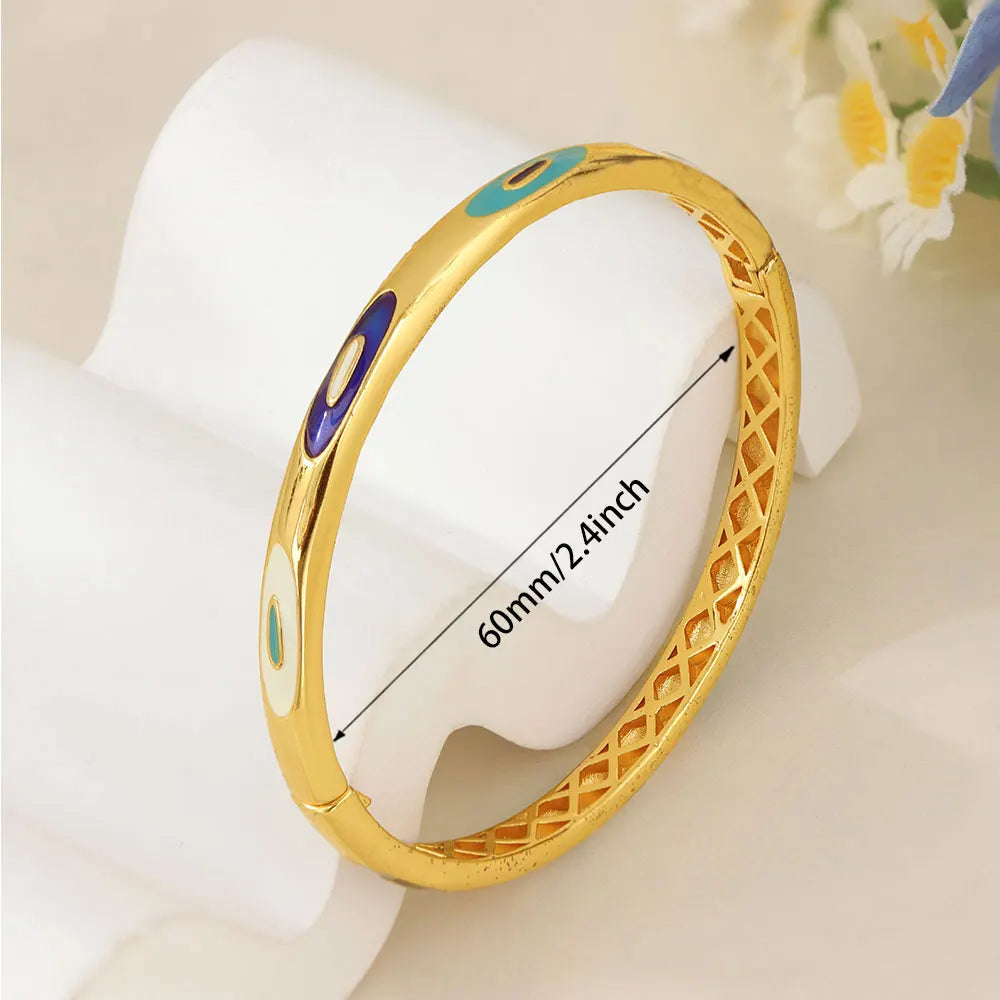 Gold Turquoise Bridal Bangle