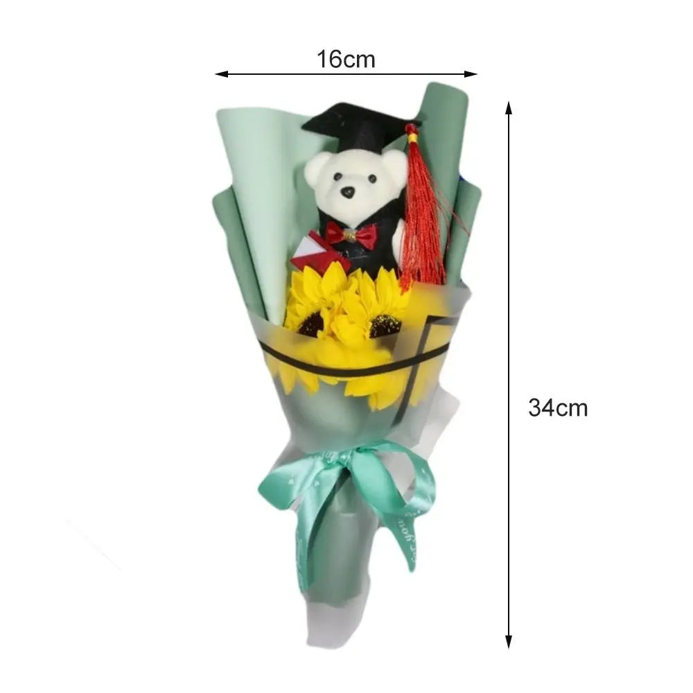 Bear Plush Bouquet Graduation Gift