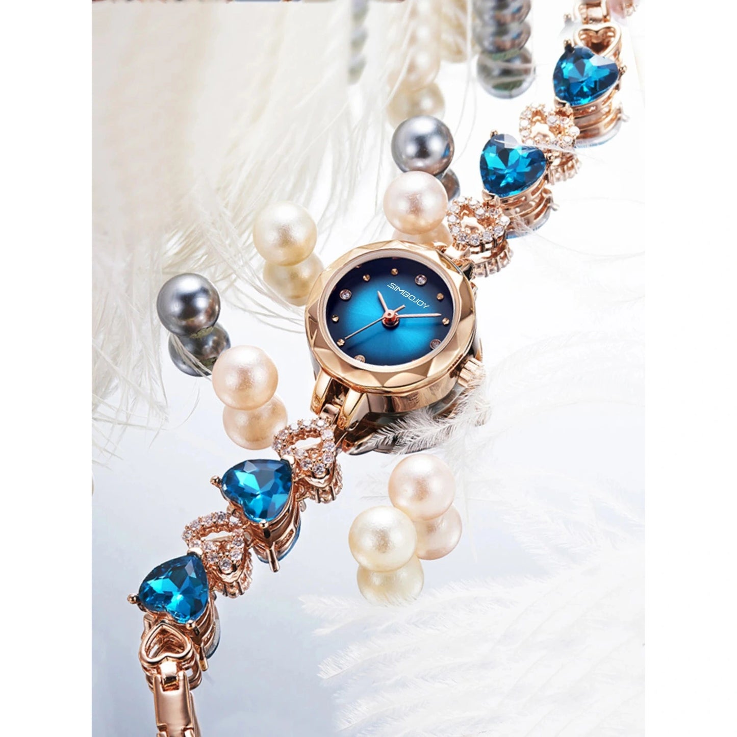 Rhinestone Bracelet Quartz Watch
