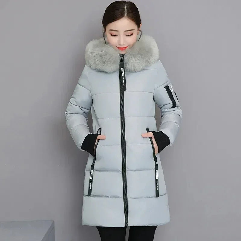 Long Hooded Women Parka